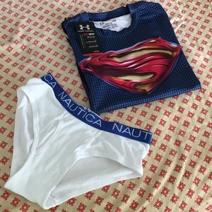 NWOT Boys Under Armour TShirt & Nautica Underwear